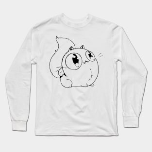 Big Kawaii EyEs cat Long Sleeve T-Shirt